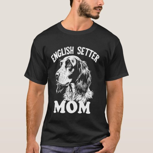 Englische Setter-Mutter T-Shirt (Vorderseite)