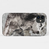 Englische Setter Paperweight Foto Block Woodwall Case-Mate iPhone Hülle (Rückseite (Horizontal))