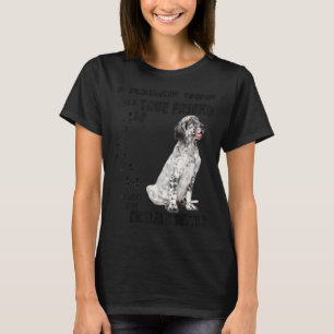 Englische Setter Quote Mama Vater Print Llewellin T-Shirt