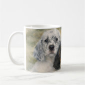 Englische Setter Welpen Kaffeetasse (Links)