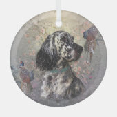 Englische Settorkunst Ornament Aus Glas (Vorderseite)