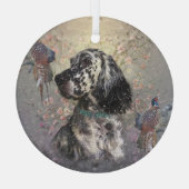 Englische Settorkunst Ornament Aus Glas (Rückseite)