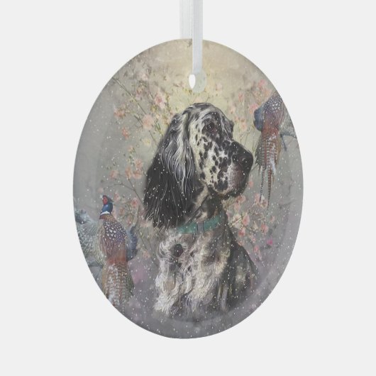 Englische Settorkunst Ornament Aus Glas (Vorderseite Rechts)