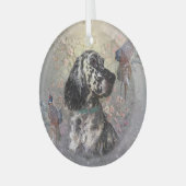 Englische Settorkunst Ornament Aus Glas (Vorderseite links)