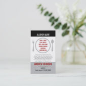 Englische/spanische zweisprachige telefonnummerkarte (Stehend Vorderseite)