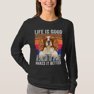 Englische Spielzeug-Spaniels machen Ihr Leben Vint T-Shirt
