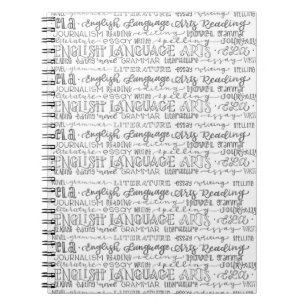 Englische Sprachkunst Notizblock