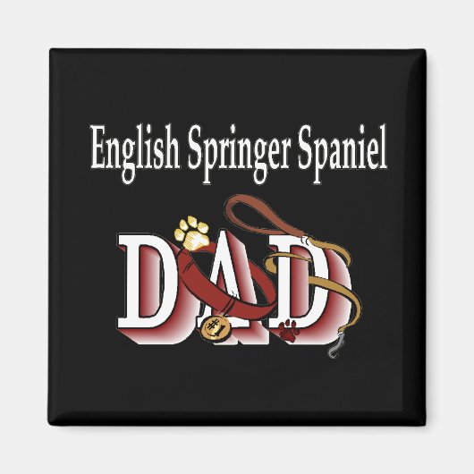 englische springer spaniel dad Magnet (Vorne)