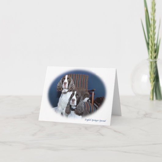 Englische Springer-Spaniels - Note Card Karte (Vorderseite)