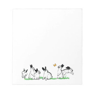 ENGLISCHE STELLEN IM GRAS NOTIZBLOCK