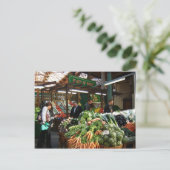 Englische Szenen, Borough Market, Kauf von Gemüse Postkarte (Stehend Vorderseite)