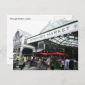 Englische Szenen, Borough Market, London Postkarte (Vorne/Hinten)