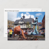 Englische Szenen, Market Harborough Carnival Postkarte (Vorne/Hinten)