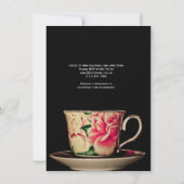 Englische Teacup-Brautparty-Einladungen Einladung (Rückseite)