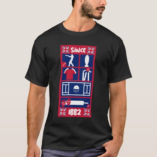 Englische Test Cricket T-Shirt (Vorderseite)