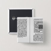Englische Übersetzung von 'De Ludo Saccorum' Button (Vorne & Hinten)