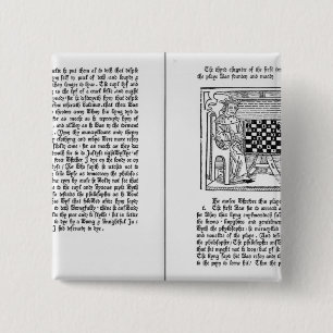 Englische Übersetzung von 'De Ludo Saccorum' Button