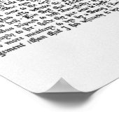 Englische Übersetzung von "De Ludo Saccorum" Poster (Ecke)