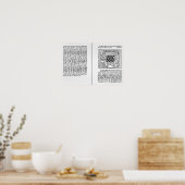 Englische Übersetzung von "De Ludo Saccorum" Poster (Küche)