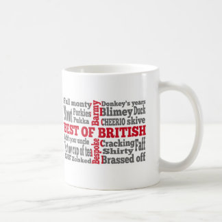 Englische Umgangssprache unter der Flagge des St. Kaffeetasse