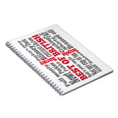 Englische Umgangssprache unter der Flagge des St. Notizblock (Rechte Seite)