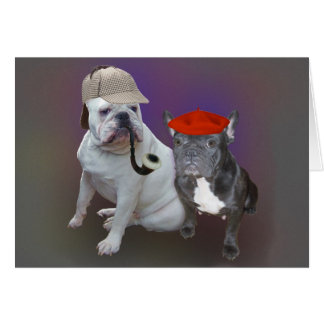 Englische und französische Bulldoggen