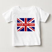Englische Union Jack Flag Babytop in Shirt (Vorderseite)