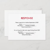 Englische vietnamesische Einladung Modernes Design (Vorne/Hinten)