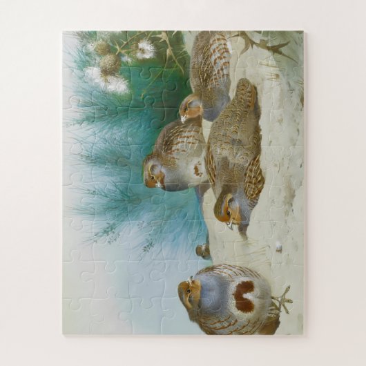 Englische Villa mit Schlucht und Diebstahl, Kunst Puzzle (Vertikal)