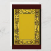 Englische WiederherstellungWoodcarvings Briefpapier (Vorne/Hinten)