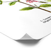 Englische Wildblume Art Prints No. 3 Botanische Ku Poster (Ecke)