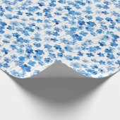 Englische Wildblumen vergessen-Me-Nots Geschenkpapier (Ecke)