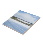 Englische Winterlandschaft - Personalisierte Keram Fliese (Seite)