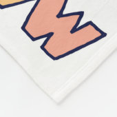 Englische Wörter lang, doodle Buchstaben Fleecedecke (Ecke)