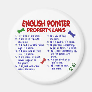 ENGLISCHE ZEIGER Eigentums-Gesetze 2 Magnet