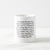 Englische Zeiger-Hundezucht-Tasse Kaffeetasse (Mittel)