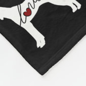 Englische Zeiger-Liebe Fleecedecke (Ecke)