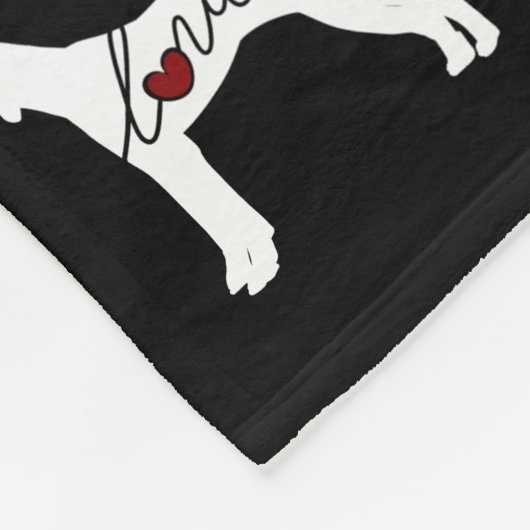 Englische Zeiger-Liebe Fleecedecke (Ecke)