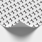 Englische Zeiger-Liebe Geschenkpapier (Ecke)