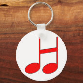 Englischer Buchstabe "H", erstellt aus Musikhinwei Schlüsselanhänger (Vorderseite)