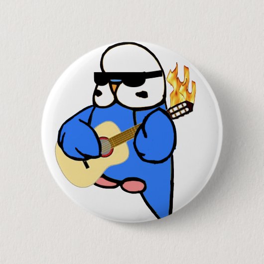 Englischer Budgie Unplugged Button (Vorderseite)