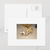 englischer Bulldog als Honigschinken Postkarte (Vorne/Hinten)