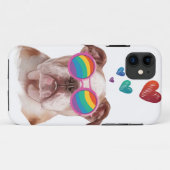 Englischer Bulldog am Valentinstag Case-Mate iPhone Hülle (Rückseite (Horizontal))