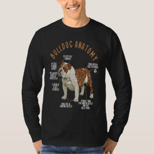 Englischer Bulldog Anatomie Hunde Biologie Hund T-Shirt