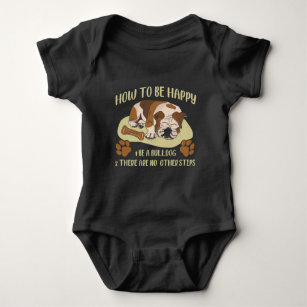 Englischer Bulldog Besitzer Funny Animal Hund Love Baby Strampler