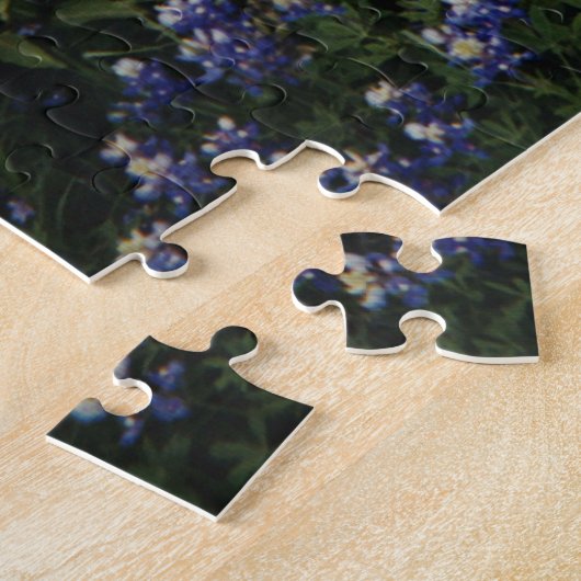 Englischer Bulldog in Texas Bluebonnets Puzzle (Seite)