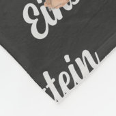 Englischer Bulldog mit Hundename Haustier Fleecedecke (Ecke)