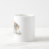 Englischer Bulldog Pinking Niedlich Adorable Funny Kaffeetasse (Mittel)