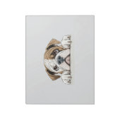 Englischer Bulldog Pinking Niedlich Adorable Funny Notizblock (Rotiert)