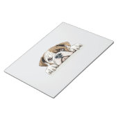Englischer Bulldog Pinking Niedlich Adorable Funny Notizblock (angewinkelt)